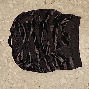 Barefoot Dreams Cozychic Black and Gray Sweater, Size Small